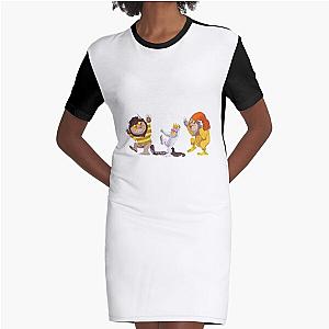 Max with wolves, Where the wild things are Graphic T-Shirt Dress