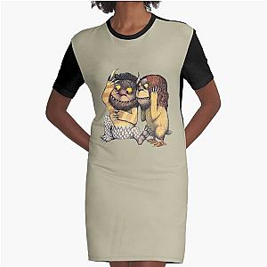 Wild Monster Things Animal Graphic T-Shirt Dress