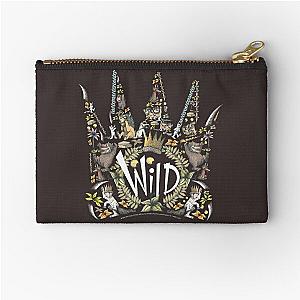 Wild Things Crown Collage Graphic Zipper Pouch