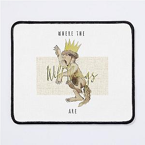 (Minimal) Where the Wild Things Are - Max in Gold Mouse Pad