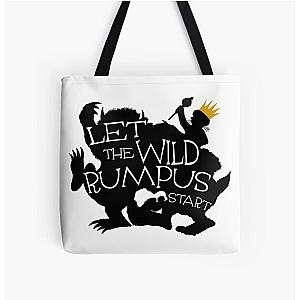 Where The Wild Things Are - Let the Wild Rumpus Start - Gold Crown All Over Print Tote Bag