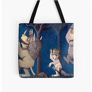 Where the Wild Things Are Wild Rumpus at night All Over Print Tote Bag