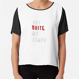 Not Quite My Tempo, Whiplash (White) Chiffon Top