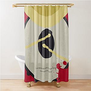 Whiplash minimal Shower Curtain