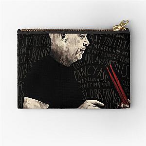 Whiplash Black and Red Zipper Pouch