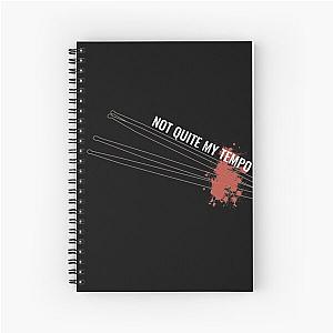 'Not Quite My Tempo' Whiplash (White) Spiral Notebook