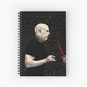 Whiplash Black and Red Spiral Notebook