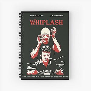 Whiplash Movie Poster - Black and Red Spiral Notebook