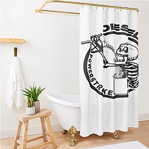 Whistlindiesel Sticker Diesel Only Sticker Shower Curtain Premium Merch Store