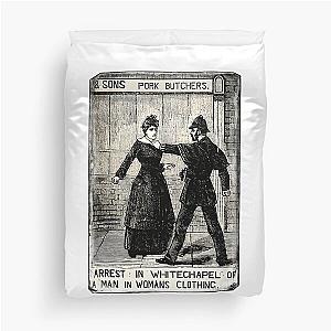 Day Gift For Arrested In Whitechapel Vintage Photograp Duvet Cover