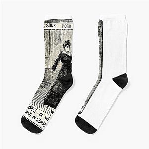 Day Gift For Arrested In Whitechapel Vintage Photograp Socks