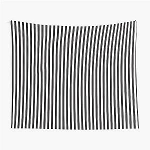 Black and White Stripe Pattern Tapestry
