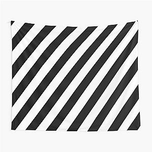Black and White Stripes Tapestry