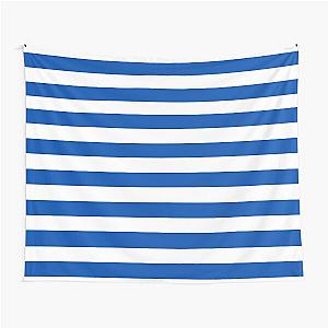 Navy white stripes Tapestry