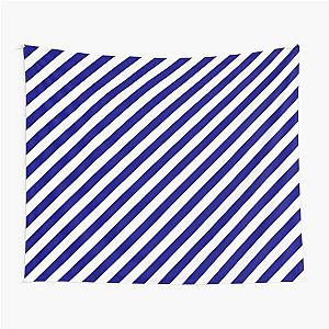Navy White Stripes Tapestry