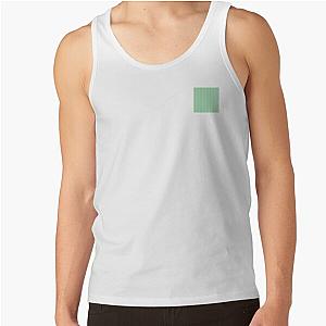 Green Striped Pattern Tank Top