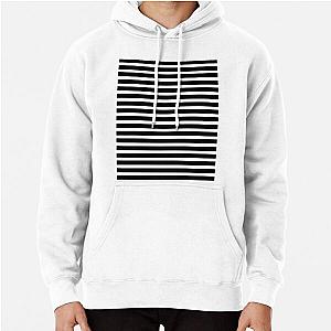 Black Stripe Pullover Hoodie