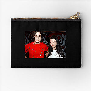 White Stripes Signature White Stripes Zipper Pouches