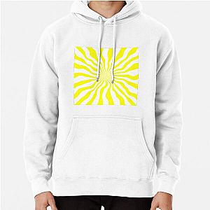 Yellow and White Stripe Pullover Hoodie