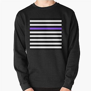 Black and White Stripe Purple Sweatshirt