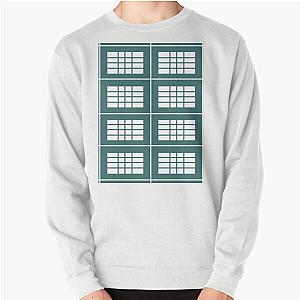 Teal Stripes Pullover Sweatshirt