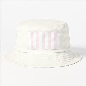 Pink White Striped Hat