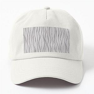 Wavy Black Stripe Dad Hat