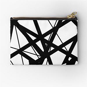 EVH: Authentic Black and White Stripes Design Zipper Pouch
