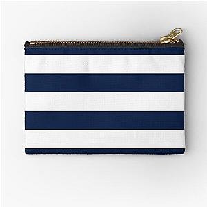 Marinière Navy Blue and White Stripe Minimalist Colour Block Zipper Pouch
