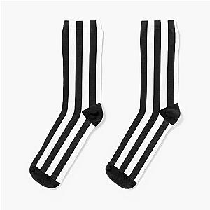 Black and white stripes socks