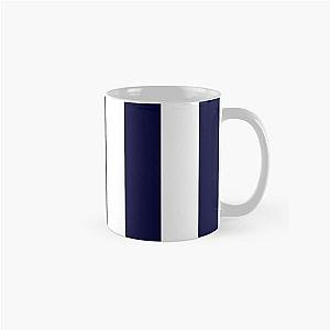 Classic Navy Blue and White Stripes Mug