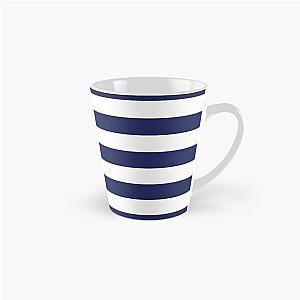 Navy Blue and White Stripe Mug