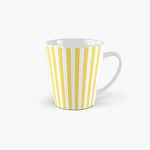 Yellow and White Stripe Pattern Tall Mug