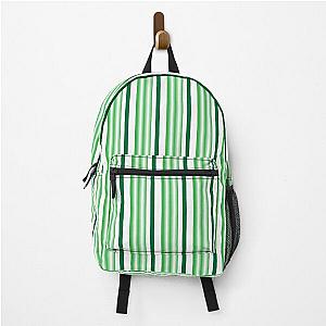 Green and White Stripe Pattern Design Backpack