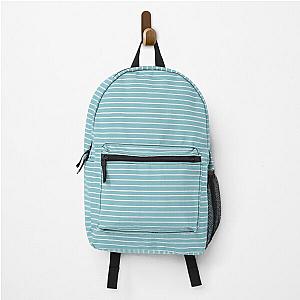 Blue and White Stripe Backpack