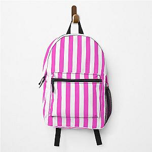 Pink Striped Backpack