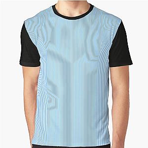 Blue Pin Stripe Graphic T-Shirt