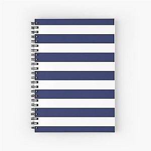 Navy Blue and White Stripe Notebook