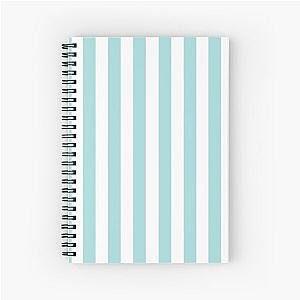 Blue and White Stripes Ocean Stripes Spiral Notebook