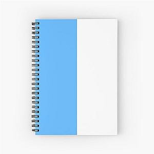 Blue White Pin Stripes Spiral Notebook
