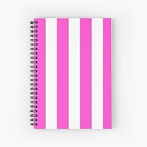 Pink Stripes Spiral Notebook