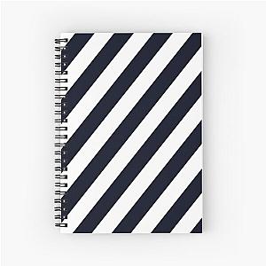 Black and White Stripes Spiral Notebook