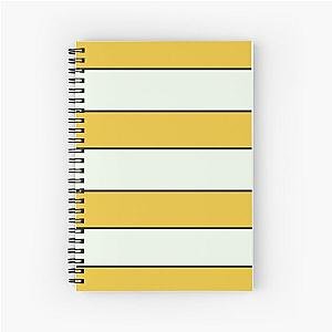 yellow white Spiral Notebook