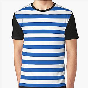 navy white stripes Graphic T-Shirt