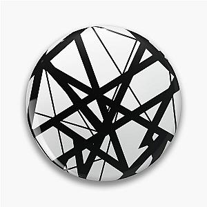 Evh: Authentic Black And White Stripes Design Pin