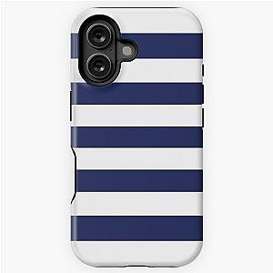 Navy Blue and White iPhone Case