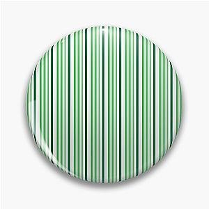 Green White Stripes Pattern Design Pin