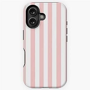 Rose Quartz and White Stripes - Color Trends - Fashion Colors - Wide Stripes - Vertical Stripes - iPhone Tough Case