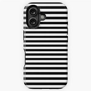 Black White Stripes Classic Breton French iPhone Tough Case