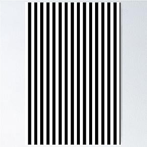 Thin Black and White Stripes - Vertical Stripes - Poster